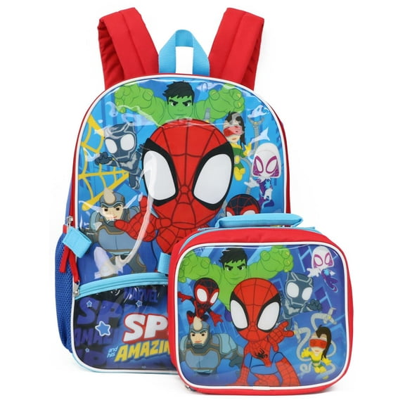 Marvel Full Size Spidey Backpack Lunchbox Set