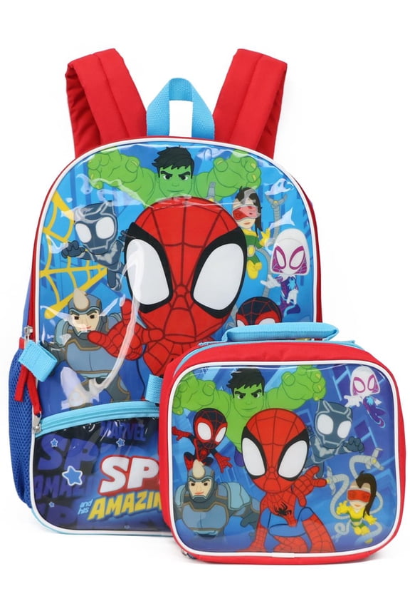 Full Size Spidey Backpack Lunchbox Set