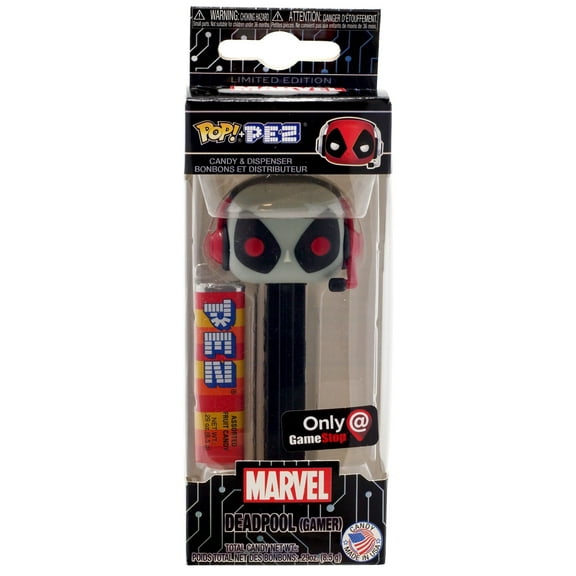Funko POP Pez Marvel Deadpool Gamer Grey Red and Black Candy Dispenser 43712