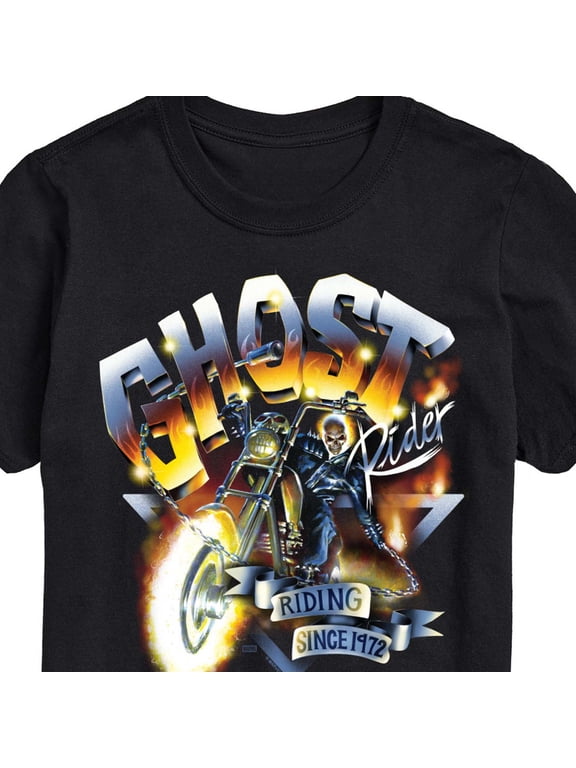 - Ghost Rider Biker Men's Short Sleeve Graphic T-Shirt