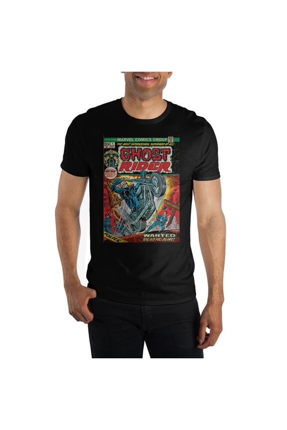 Marvel Ghost Rider Comic Cover T-Shirt-Medium