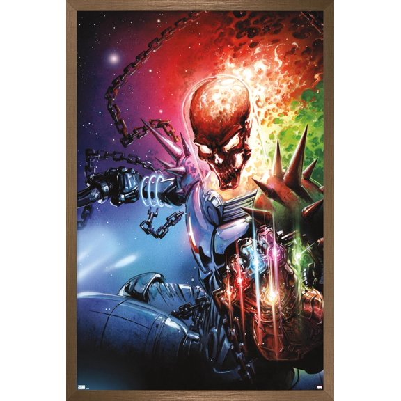 Marvel Ghost Rider - Cosmic Ghost Rider Destroys Marvel History #1 Wall Poster, 22.375" x 34" Framed