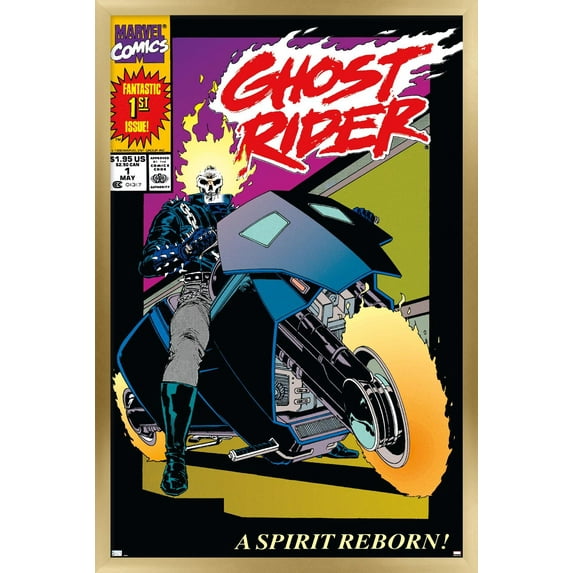 Marvel Ghost Rider - Ghost Rider #1 Wall Poster, 22.375" x 34" Framed