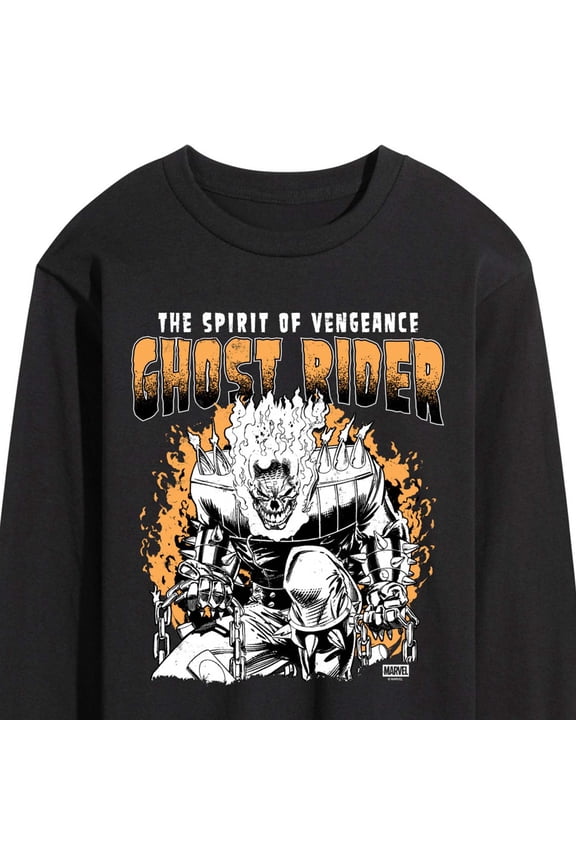 - Ghost Rider Grunge - Men's Long Sleeve Graphic T-Shirt