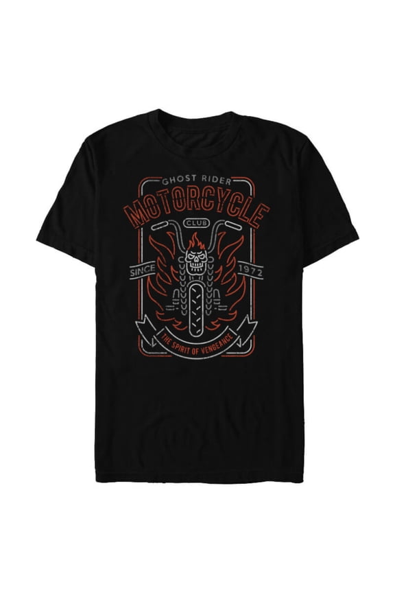 Ghost Rider Motorcycle Club - Short Sleeve Blended T-Shirt for Adults - Customized-Black
