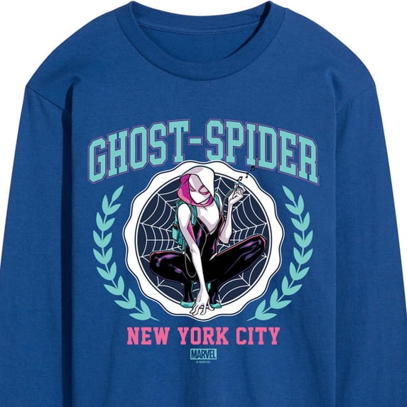 Marvel - Ghost Spider Collegiate Men's Long Sleeve Graphic T-Shirt