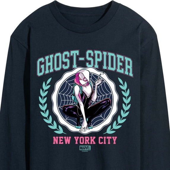 Marvel - Ghost Spider Collegiate Men's Long Sleeve Graphic T-Shirt