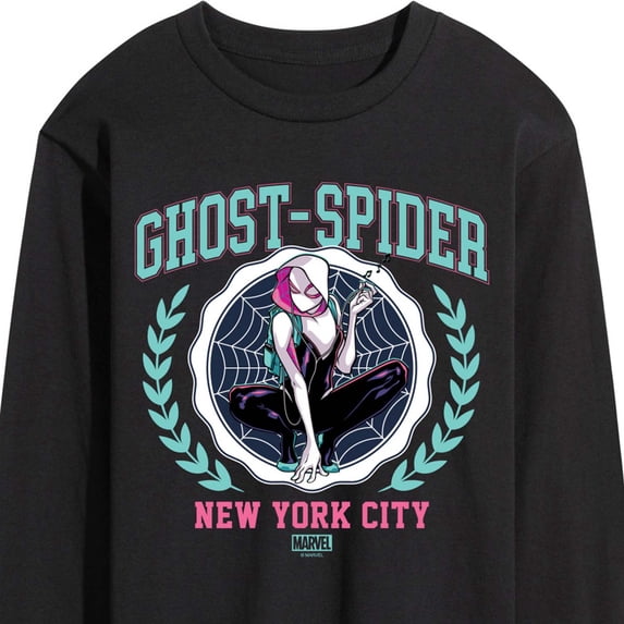 Marvel - Ghost Spider Collegiate Men's Long Sleeve Graphic T-Shirt