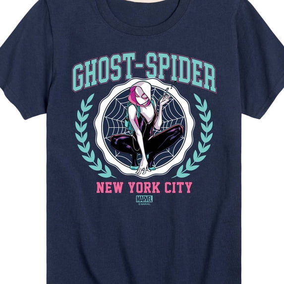 Marvel - Ghost Spider Collegiate - Youth Boys Short Sleeve Graphic T-Shirt