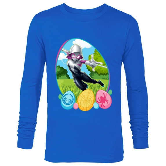 Marvel Ghost-Spider Easter Egg - Long Sleeve T-Shirt for Men - Customized-Royal