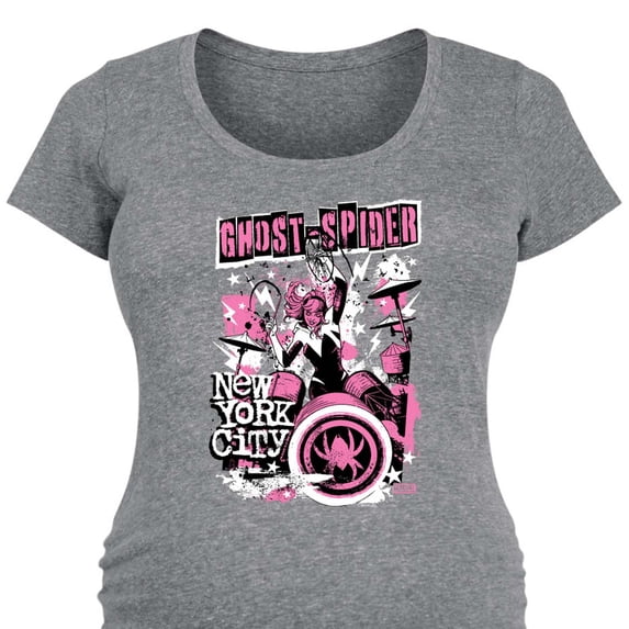 Marvel - Ghost Spider Punk Band - Women's Maternity Scoop Neck Graphic T-Shirt