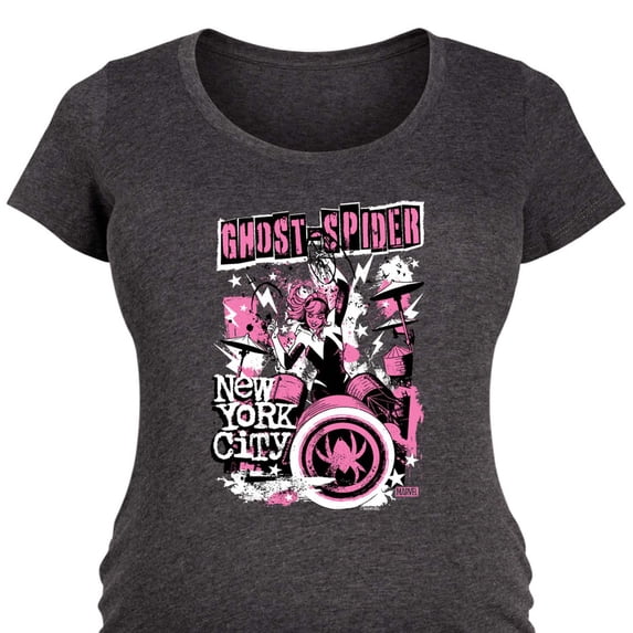 Marvel - Ghost Spider Punk Band - Women's Maternity Scoop Neck Graphic T-Shirt