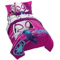 thumbnail image 1 of Marvel Ghost Spidey 4-Piece Toddler/Crib Kids Bed Set – Spidey & His Amazing Friends Bedding, 1 of 8