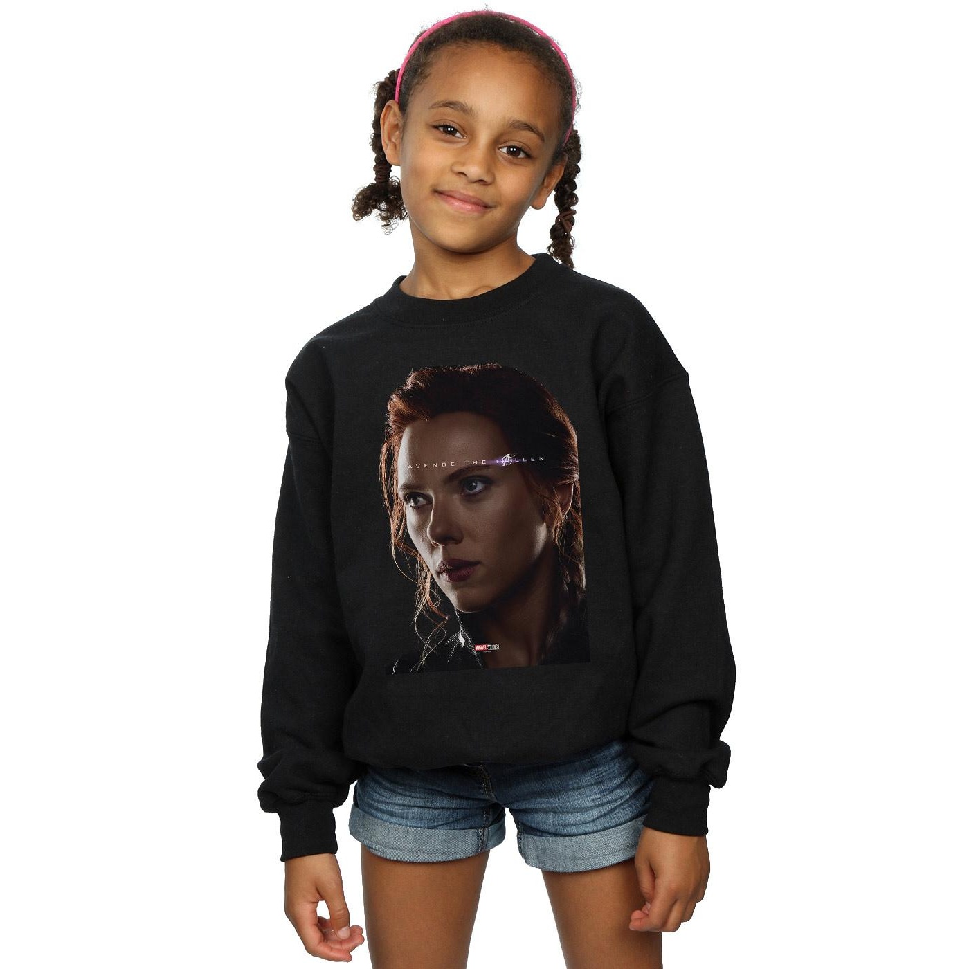 Marvel Girls Avengers Endgame Avenge The Fallen Black Widow Sweatshirt