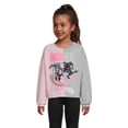 thumbnail image 1 of Marvel Girls' Split Graphic Sweatshirt, Sizes 4-16, 1 of 13