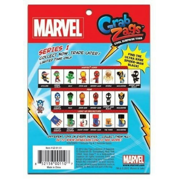 Marvel Grab Zags Single Pack.