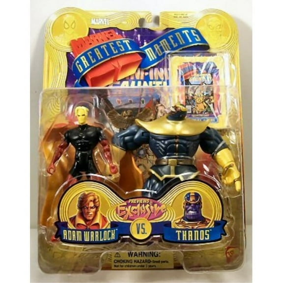 Marvel Greatest Moments Adam Warlock VS. Thanos