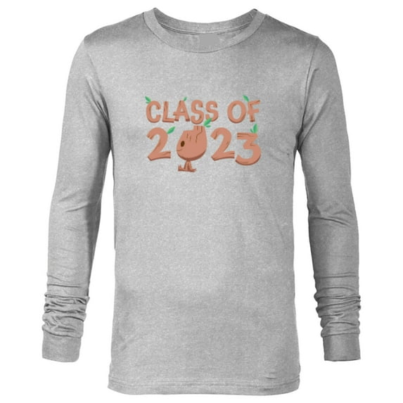 Marvel Groot Class of 2023 Graduation - Long Sleeve T-Shirt for Men - Customized-Athletic Heather