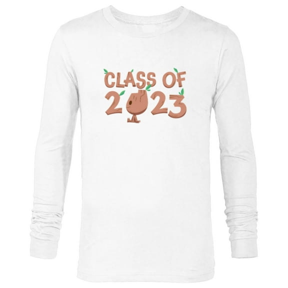 Marvel Groot Class of 2023 Graduation - Long Sleeve T-Shirt for Men - Customized-White
