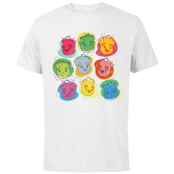 Marvel Groot Faces 1970s Retro Guardians of the Galaxy - Short Sleeve Cotton T-Shirt for Adults - Customized-White