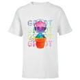 thumbnail image 1 of Marvel Groot Headphones & Flowerpot Rainbow Colors - Short Sleeve T-Shirt for Kids - Customized-White, 1 of 5