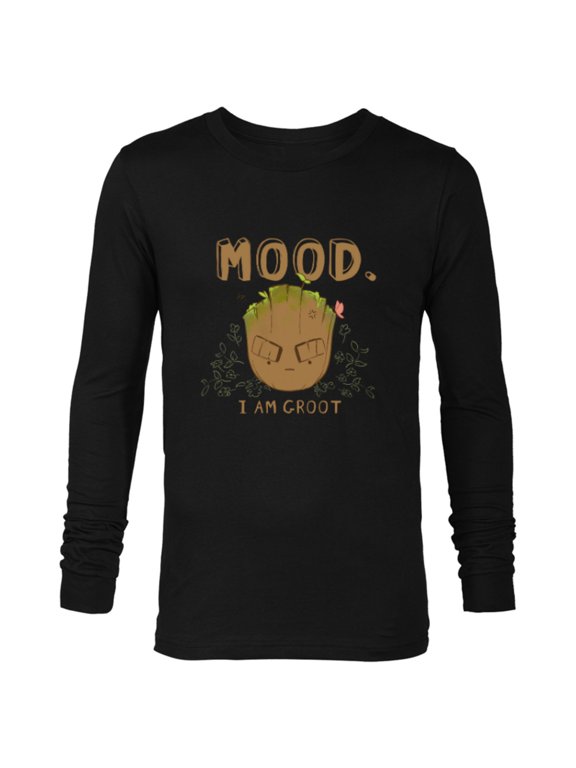 Groot Mood I Am Groot Guardians of the Galaxy - Long Sleeve T-Shirt for Men - Customized-Black
