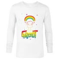 thumbnail image 1 of Marvel Groot Rainbow in Space Guardians of the Galaxy - Long Sleeve T-Shirt for Men - Customized-White, 1 of 5