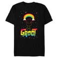 thumbnail image 1 of Marvel Groot Rainbow in Space Guardians of the Galaxy - Short Sleeve Blended T-Shirt for Adults - Customized-Black, 1 of 5