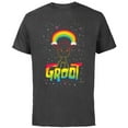 thumbnail image 1 of Marvel Groot Rainbow in Space Guardians of the Galaxy - Short Sleeve Cotton T-Shirt for Adults - Customized-Charcoal, 1 of 5