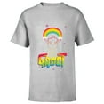 thumbnail image 1 of Marvel Groot Rainbow in Space Guardians of the Galaxy - Short Sleeve T-Shirt for Kids - Customized-Athletic Heather, 1 of 5