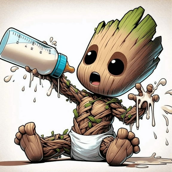 Groot  DIY 5D Diamond Digital Painting Kit Crystal Rhinette Embroidery Cross-stitch artwork Crafts Canvas wall decoration Birthday gift 12 X 12 inches