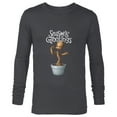 thumbnail image 1 of Marvel Groot Season's Grootings Holiday - Long Sleeve T-Shirt for Men -Customized-Charcoal Heather, 1 of 5