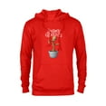 thumbnail image 1 of Marvel Groot Season's Grootings Holiday - Pullover Hoodie for Adults -Customized-Red Heather, 1 of 5