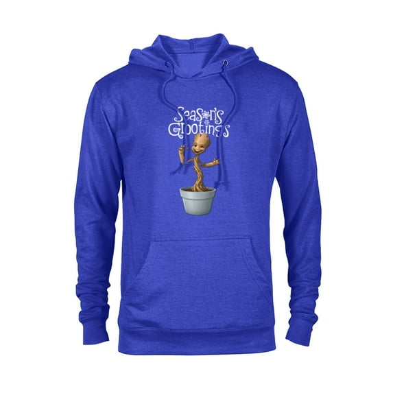 Marvel Groot Season's Grootings Holiday - Pullover Hoodie for Adults -Customized-Royal Heather