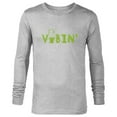 thumbnail image 1 of Marvel Groot Vibin’ Headphones Guardians of the Galaxy - Long Sleeve T-Shirt for Men - Customized-Athletic Heather, 1 of 5
