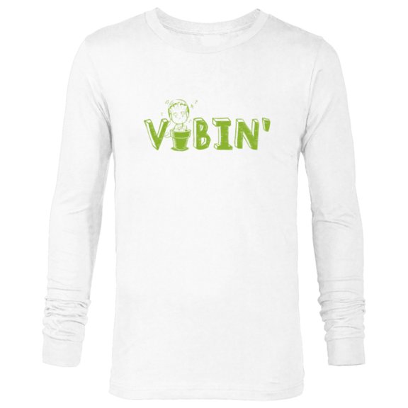 Marvel Groot Vibin’ Headphones Guardians of the Galaxy - Long Sleeve T-Shirt for Men - Customized-White