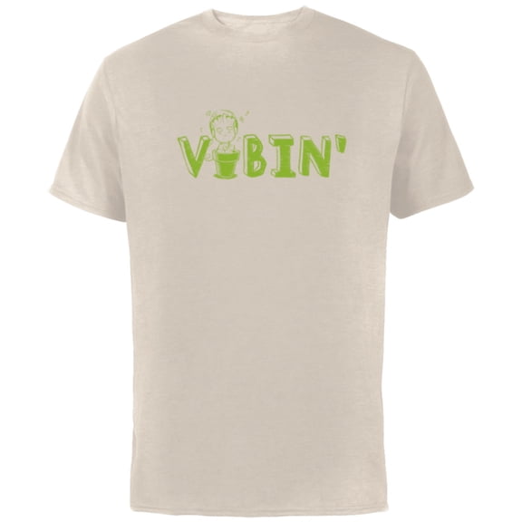 Marvel Groot Vibin’ Headphones Guardians of the Galaxy - Short Sleeve Cotton T-Shirt for Adults - Customized-Natural