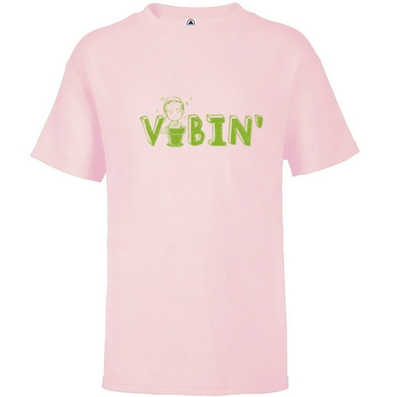 Marvel Groot Vibin’ Headphones Guardians of the Galaxy - Short Sleeve T-Shirt for Kids - Customized-Soft Pink