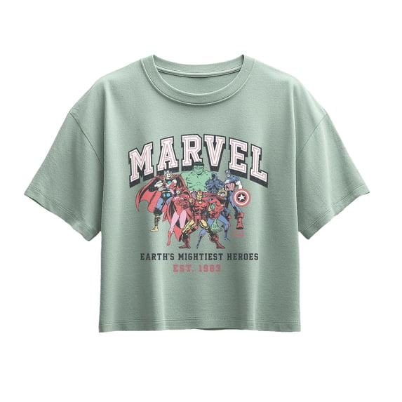 Marvel - Group Photo - Youth Girls Boxy T-Shirt
