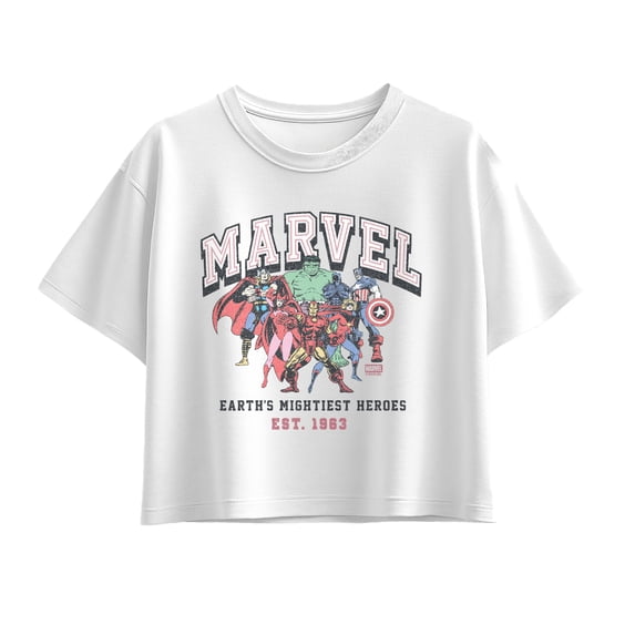 Marvel - Group Photo - Youth Girls Boxy T-Shirt