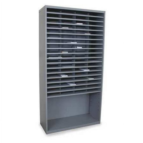 Marvel Group UTMSH72-AT Horizontal Sorter with 72 Pockets, Slate Gray