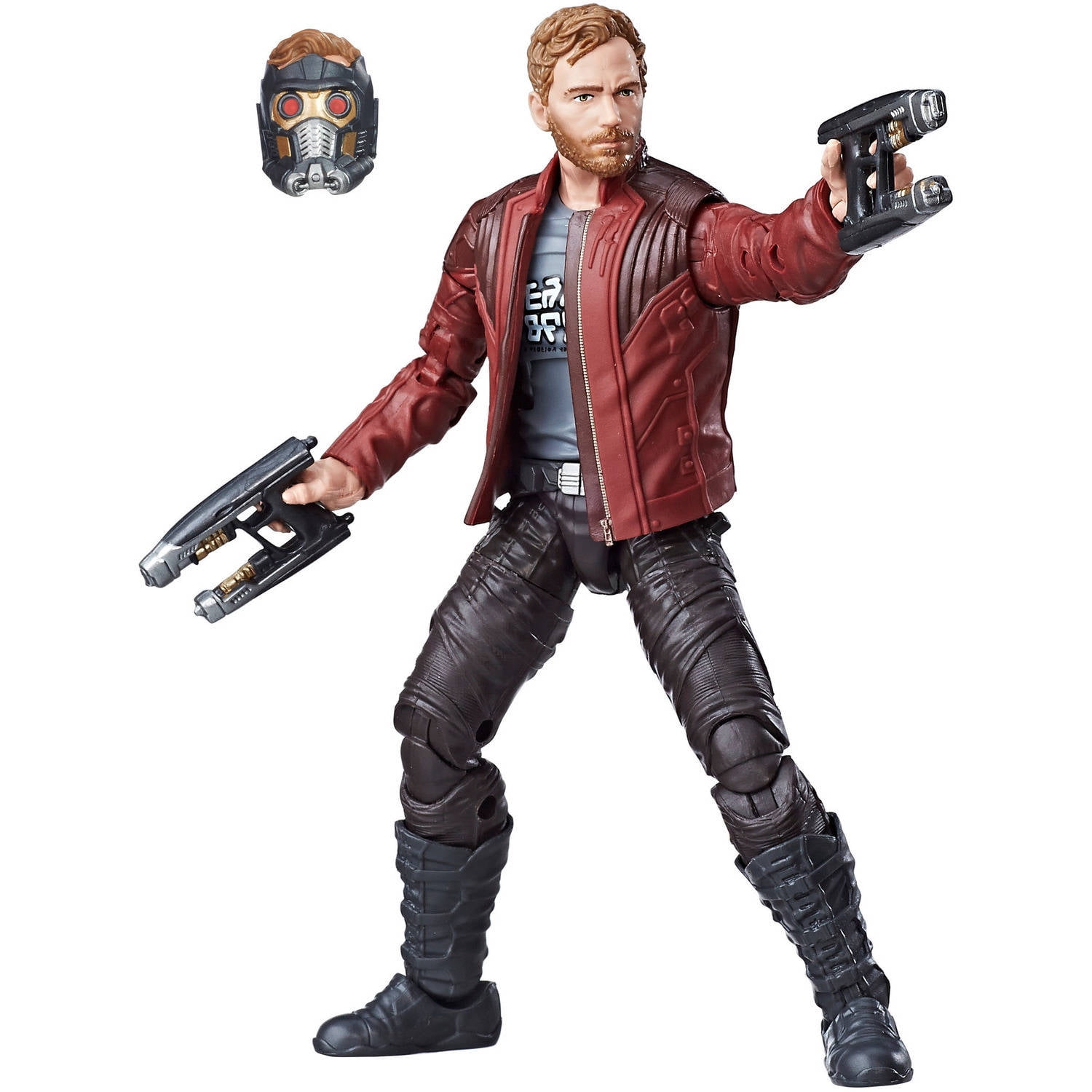 Marvel Legends Series 6-inch Scale Action Figure Toy T'Challa Star-Lord,  Includes Premium Design, 3 Accessories, and Build-a-Figure Part - Marvel
