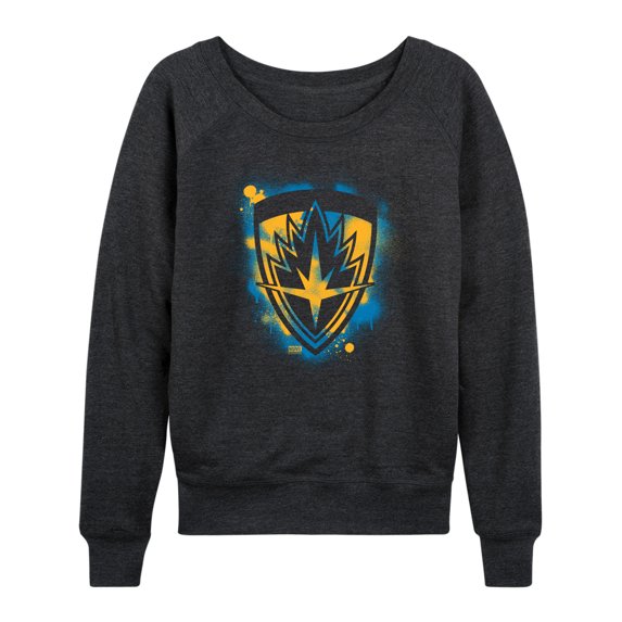 Marvel Guardians of the Galaxy - Airbrush Logo - Women's French Terry Pullover Sweatshirt
