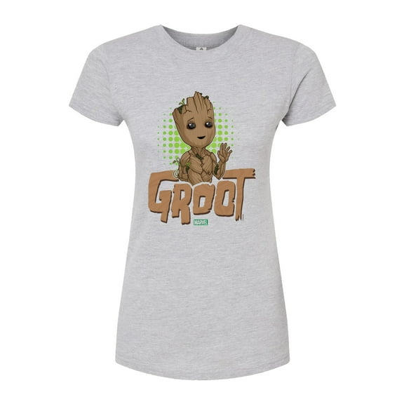 Marvel Guardians of the Galaxy - Baby Groot - Juniors Fitted Graphic T-Shirt