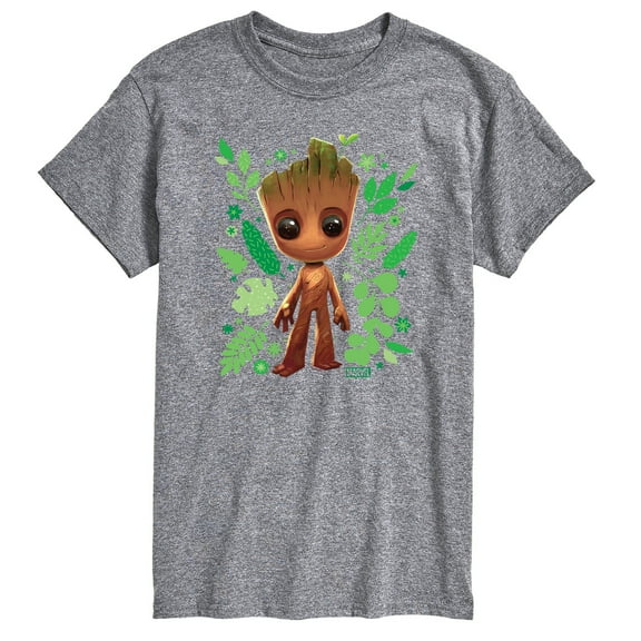 Marvel Guardians of the Galaxy - Baby Groot Leaf - Men's Short Sleeve Graphic T-Shirt