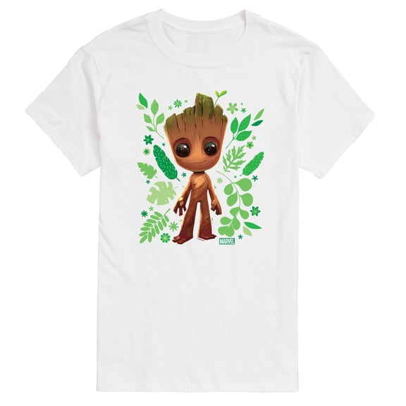 Marvel Guardians of the Galaxy - Baby Groot Leaf - Men's Short Sleeve Graphic T-Shirt