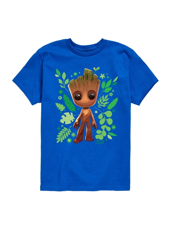 - Guardians of the Galaxy Baby Groot Leaf Boys' Short Sleeve Graphic T-Shirt