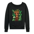 thumbnail image 1 of Marvel Guardians of the Galaxy - Baby Groot Leaf - Women's French Terry Pullover Sweatshirt, 1 of 5