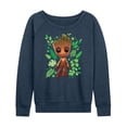 thumbnail image 1 of Marvel Guardians of the Galaxy - Baby Groot Leaf - Women's French Terry Pullover Sweatshirt, 1 of 5