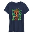 thumbnail image 1 of Marvel Guardians of the Galaxy - Baby Groot Leaf - Women's Short Sleeve Graphic T-Shirt, 1 of 4
